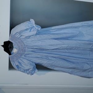Smocked Giraffe Dress Embroidered